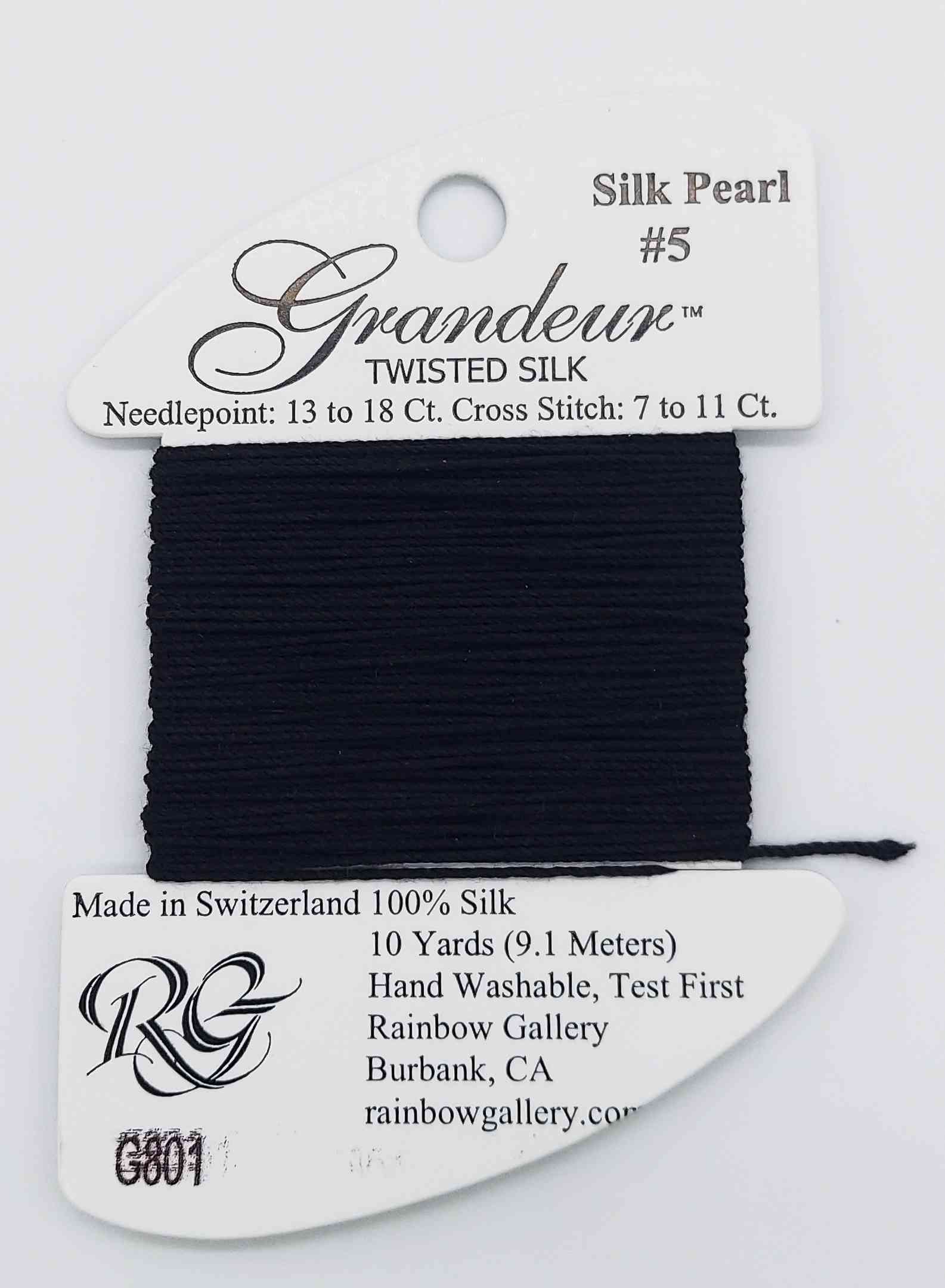 Glisten & Grandeur Thread - Assorted Colors - G801-BLACK