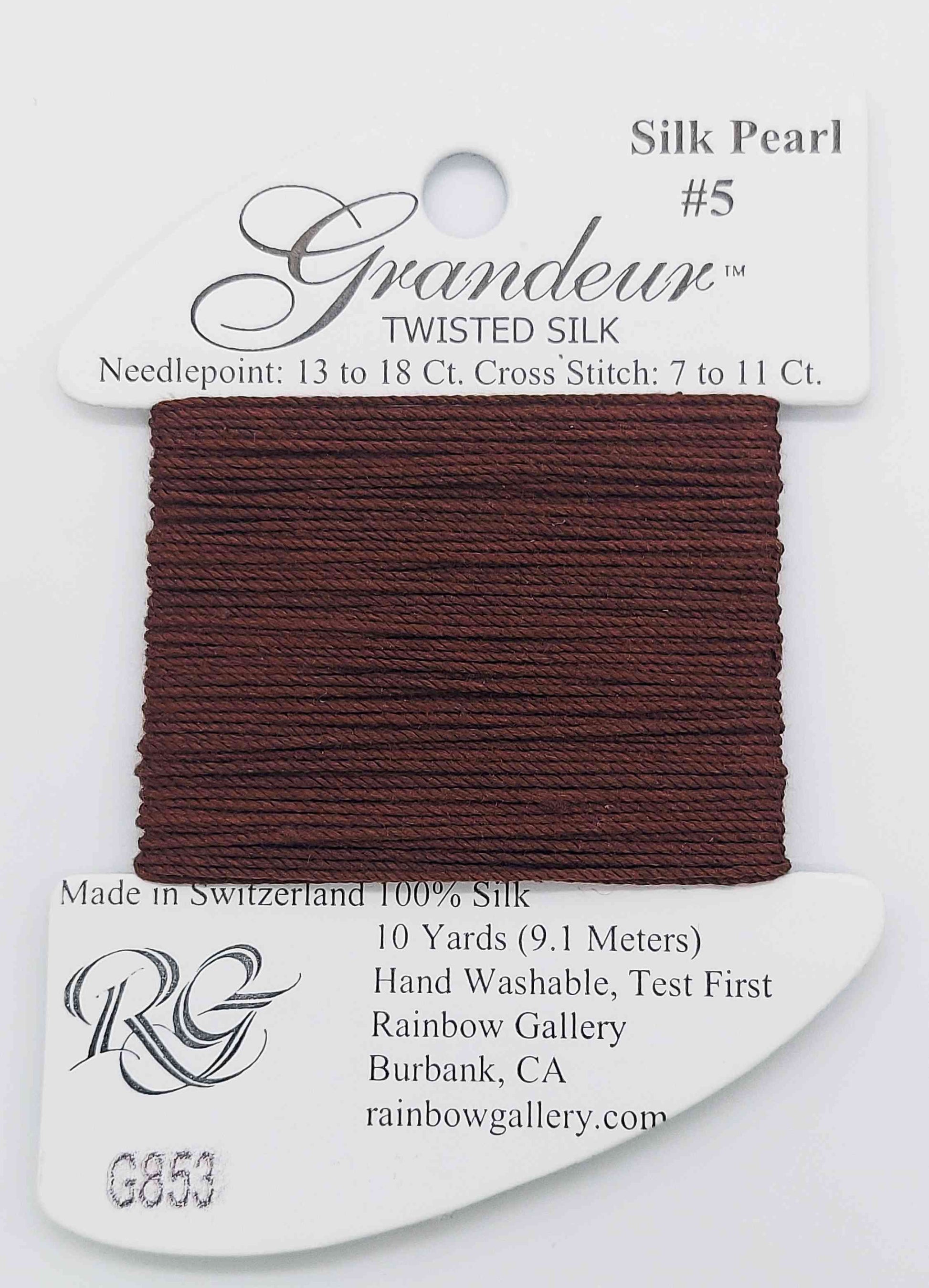 Glisten & Grandeur Thread - Assorted Colors - G853-DARKBROWN
