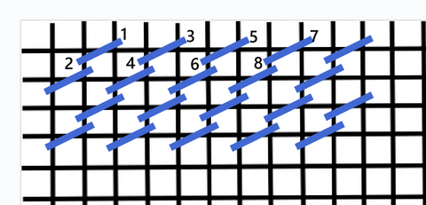 Gobelin stitch stitch diagram