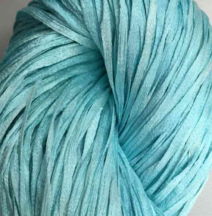 Straw Silk - Hand-Dyed Solid Colors - 0150 - Frozen