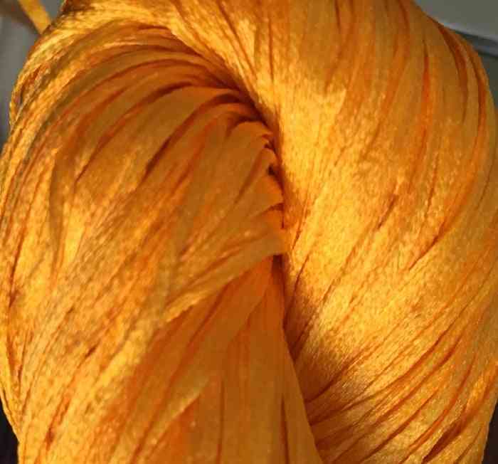 Straw Silk - Hand-Dyed Solid Colors - 1310 - Goldfish