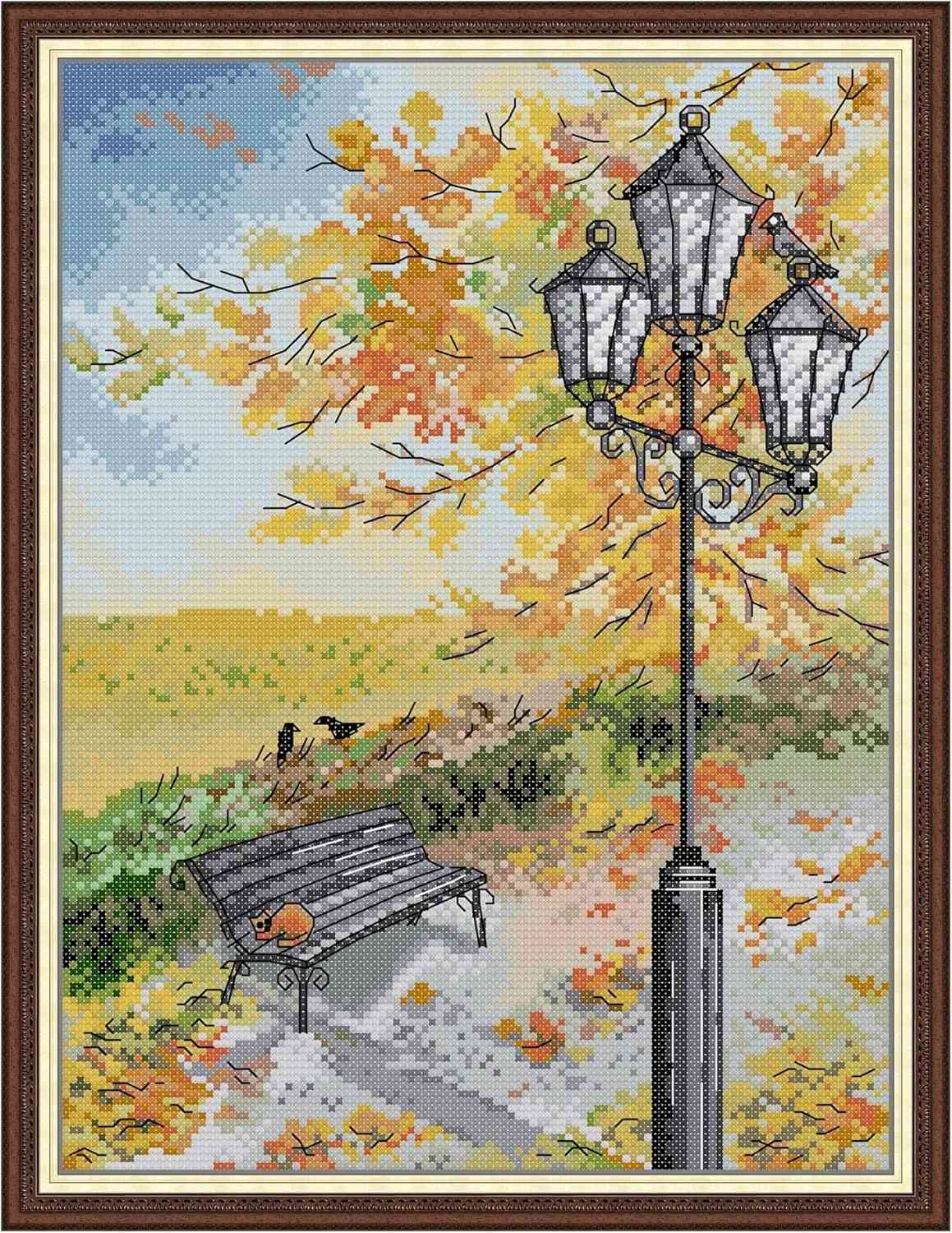 Cross Stitch Kit - Park Bench