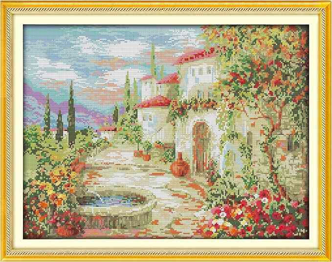 Cross Stitch Kit- A Beautiful Garden