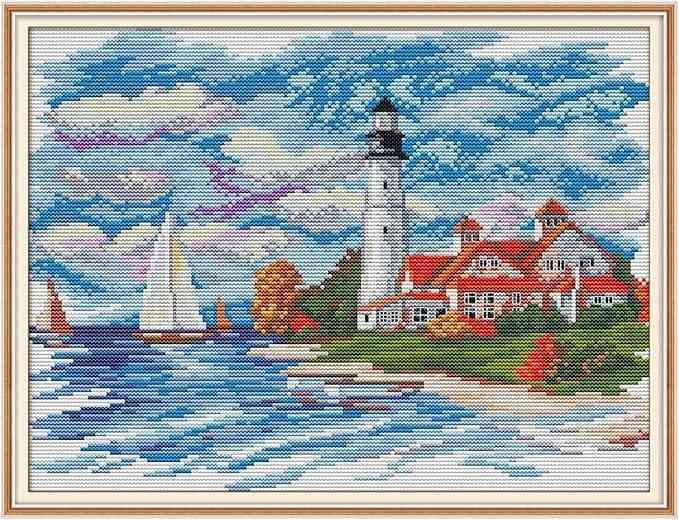 Cross Stitch Kit- The Seaside Lighthouse