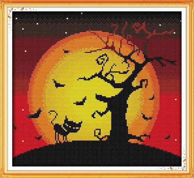 Cross Stitch Kit- The Night of Halloween
