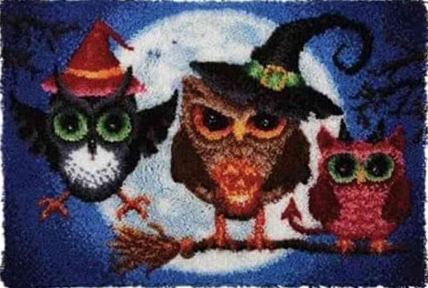 Latch Hook Rug Kits - Halloween Owls