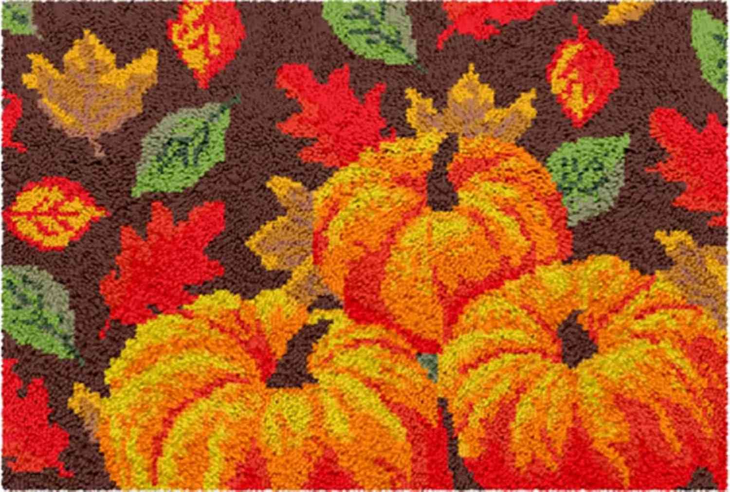Latch Hook Rug Kits - Halloween Pumpkin