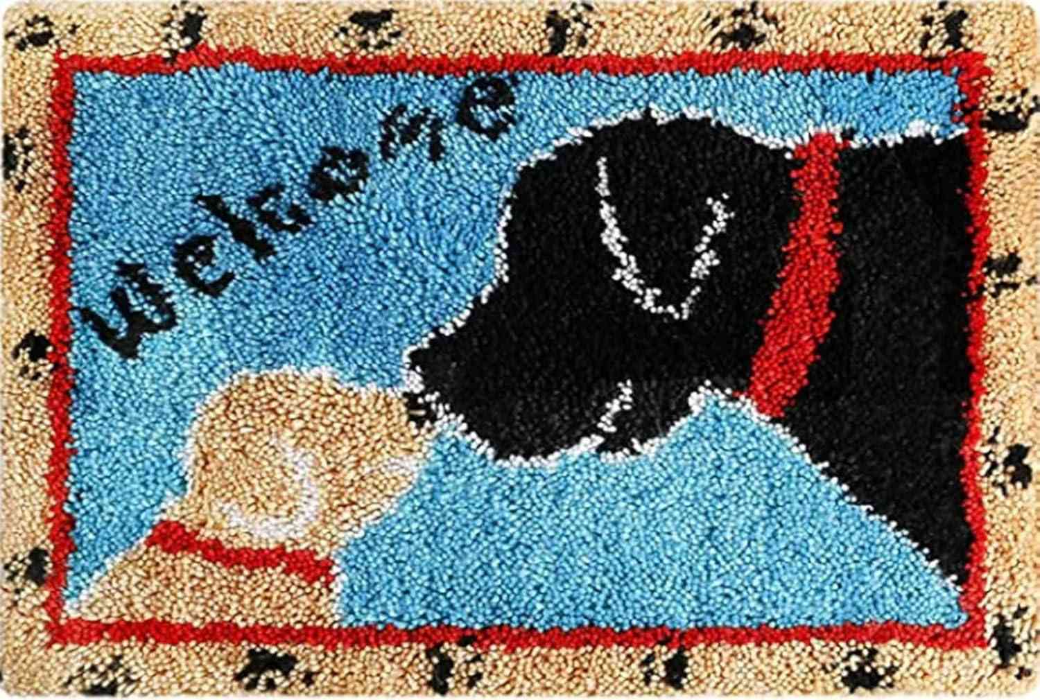 Latch Hook Rug Kit - Dogs-Welcome