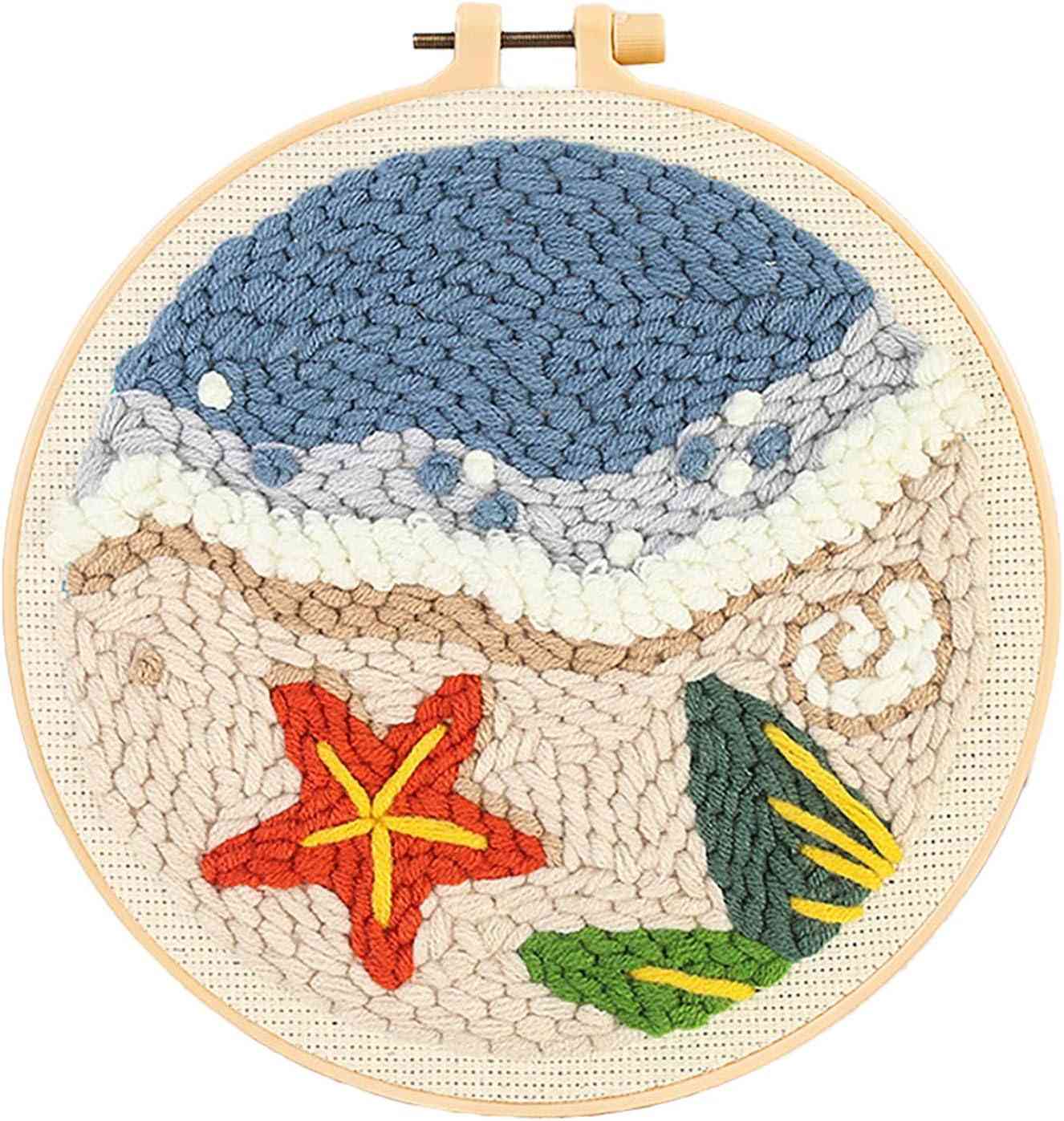 Punch Needle Kit - Seaside-Summer Beach