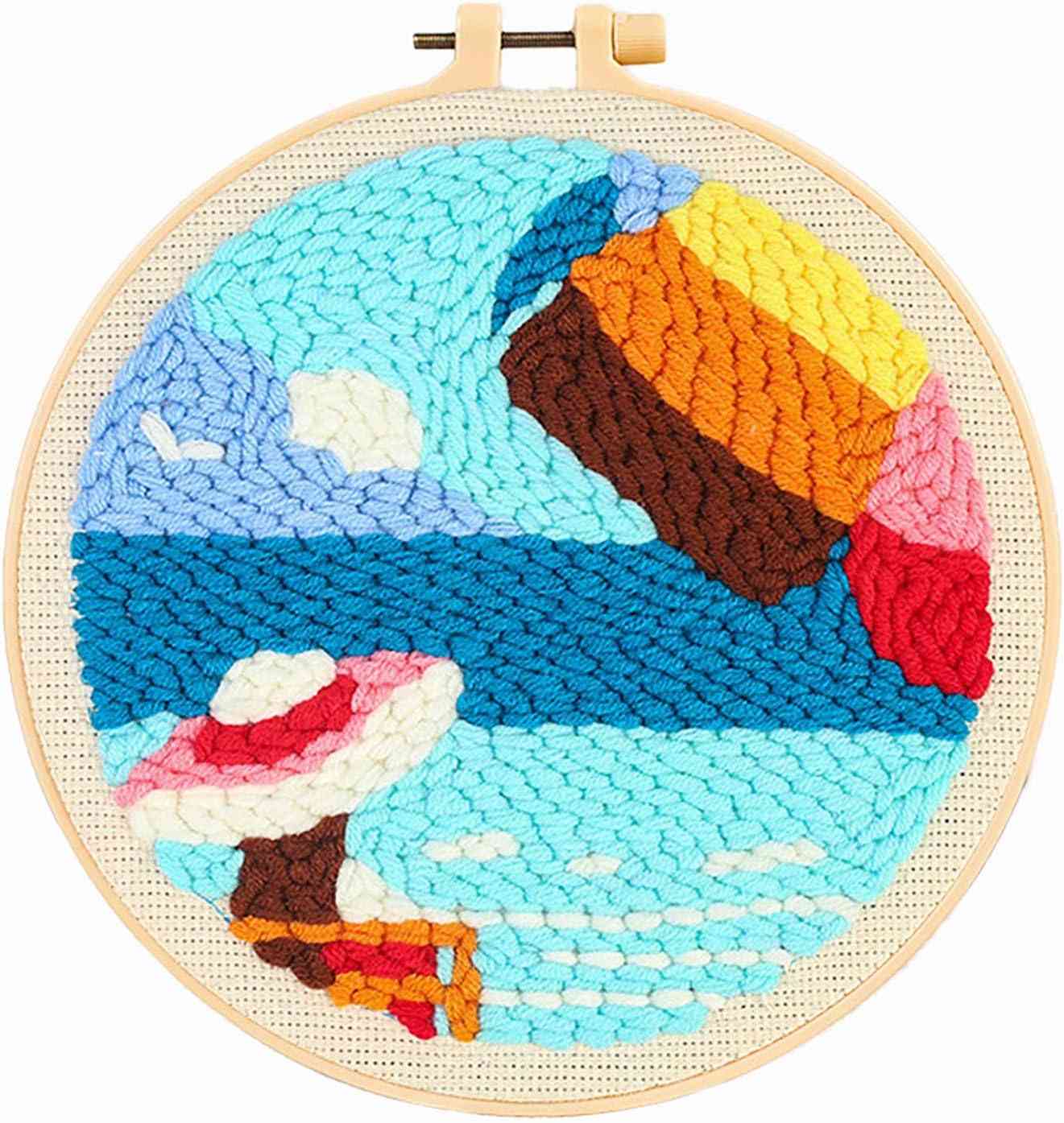 Punch Needle Kit - Seaside-Girl