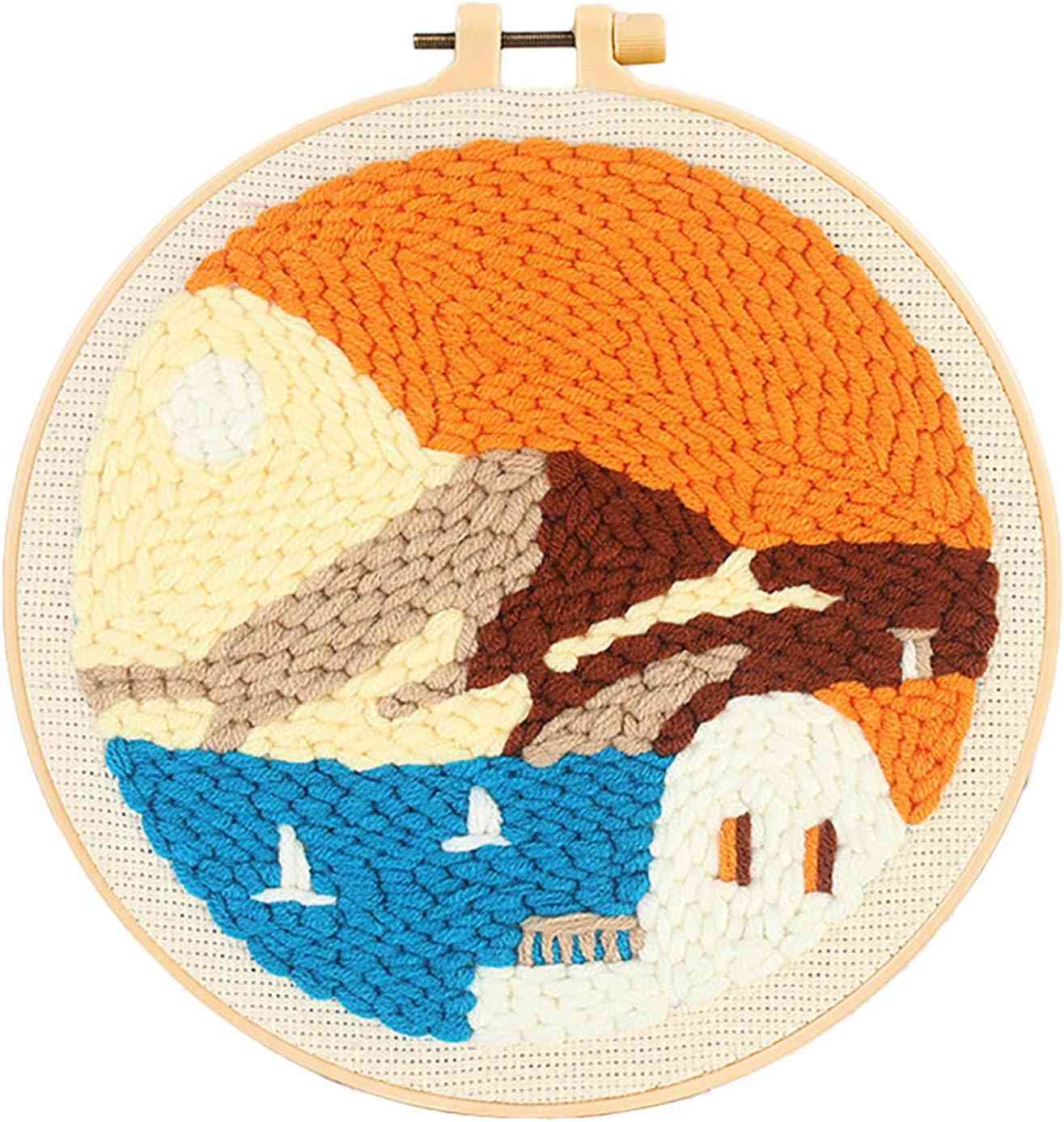 Punch Needle Kit - Seaside-Sunset