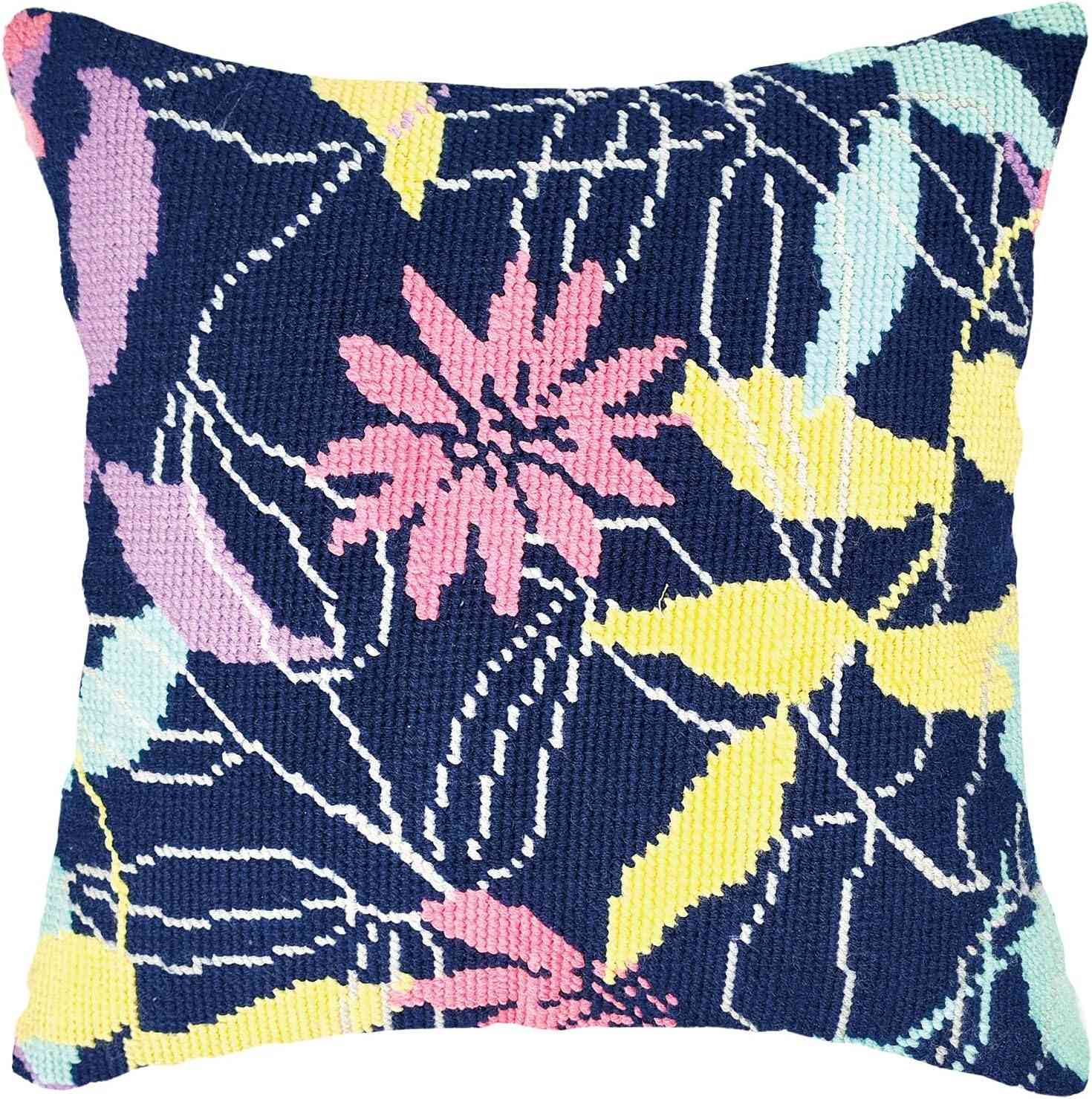Needlepoint Pillow Kit - Leaf Vines