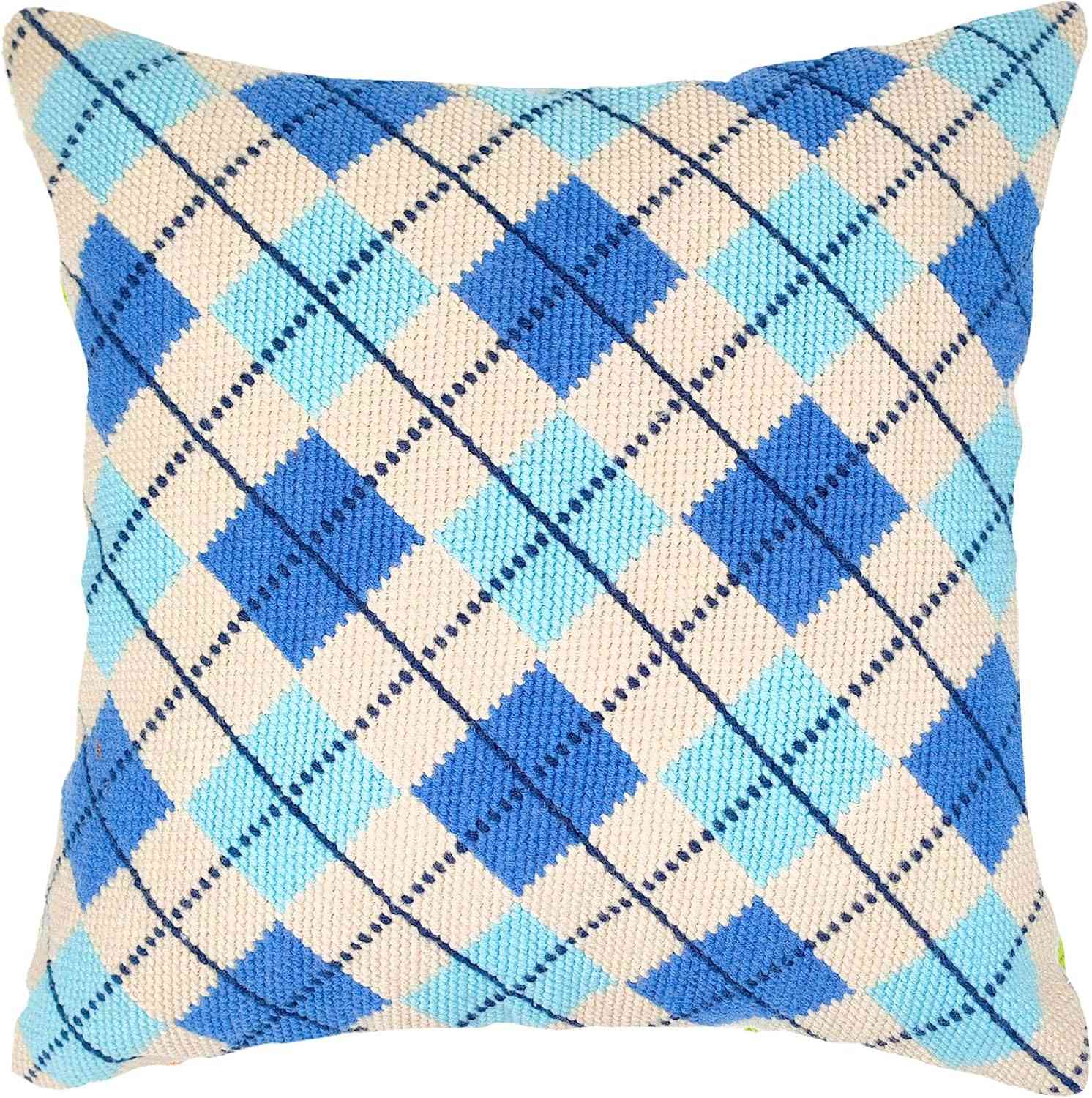 Needlepoint Pillow Kit - Plaid 1