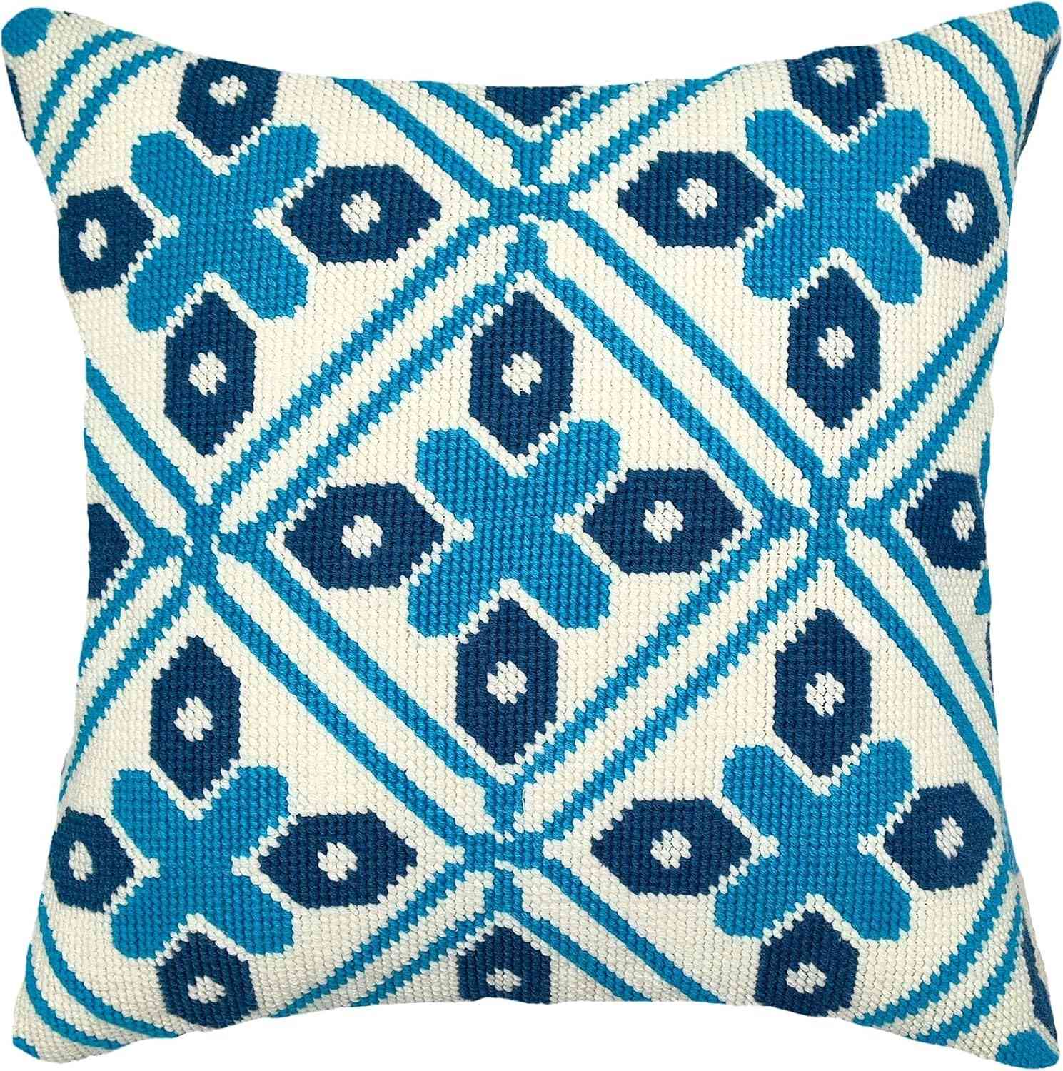 Needlepoint Pillow Kit - Ice Windows