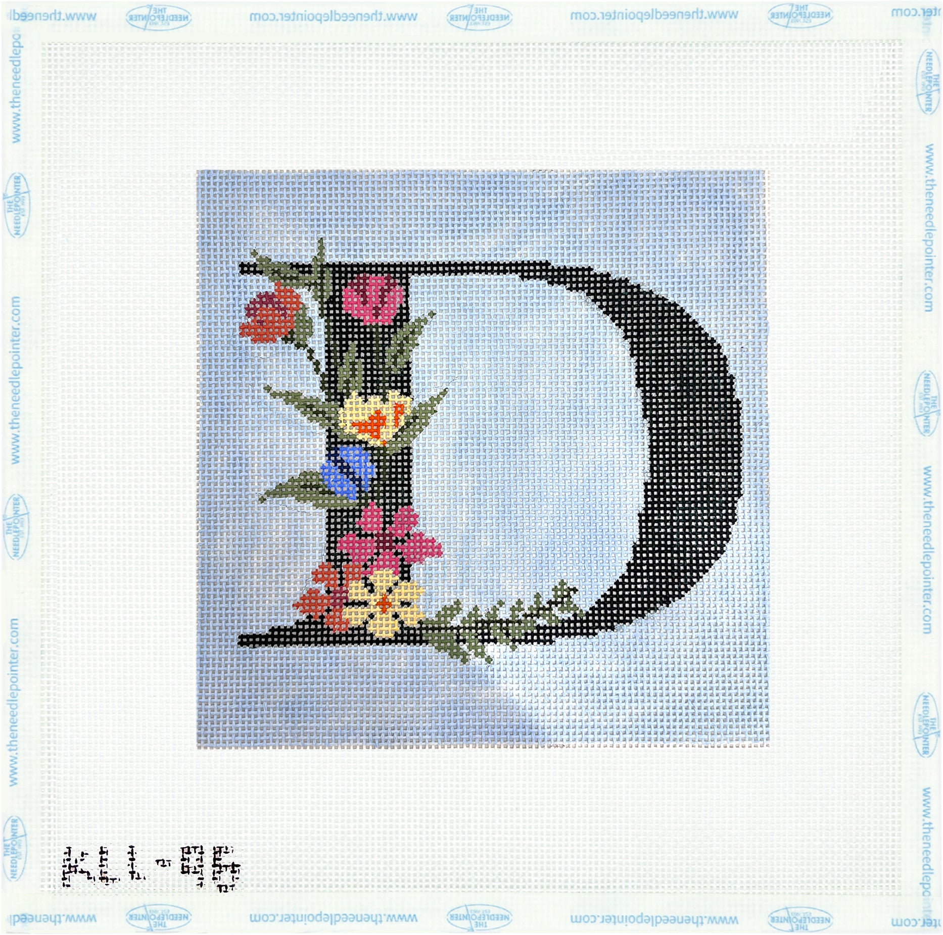Floral Letter D