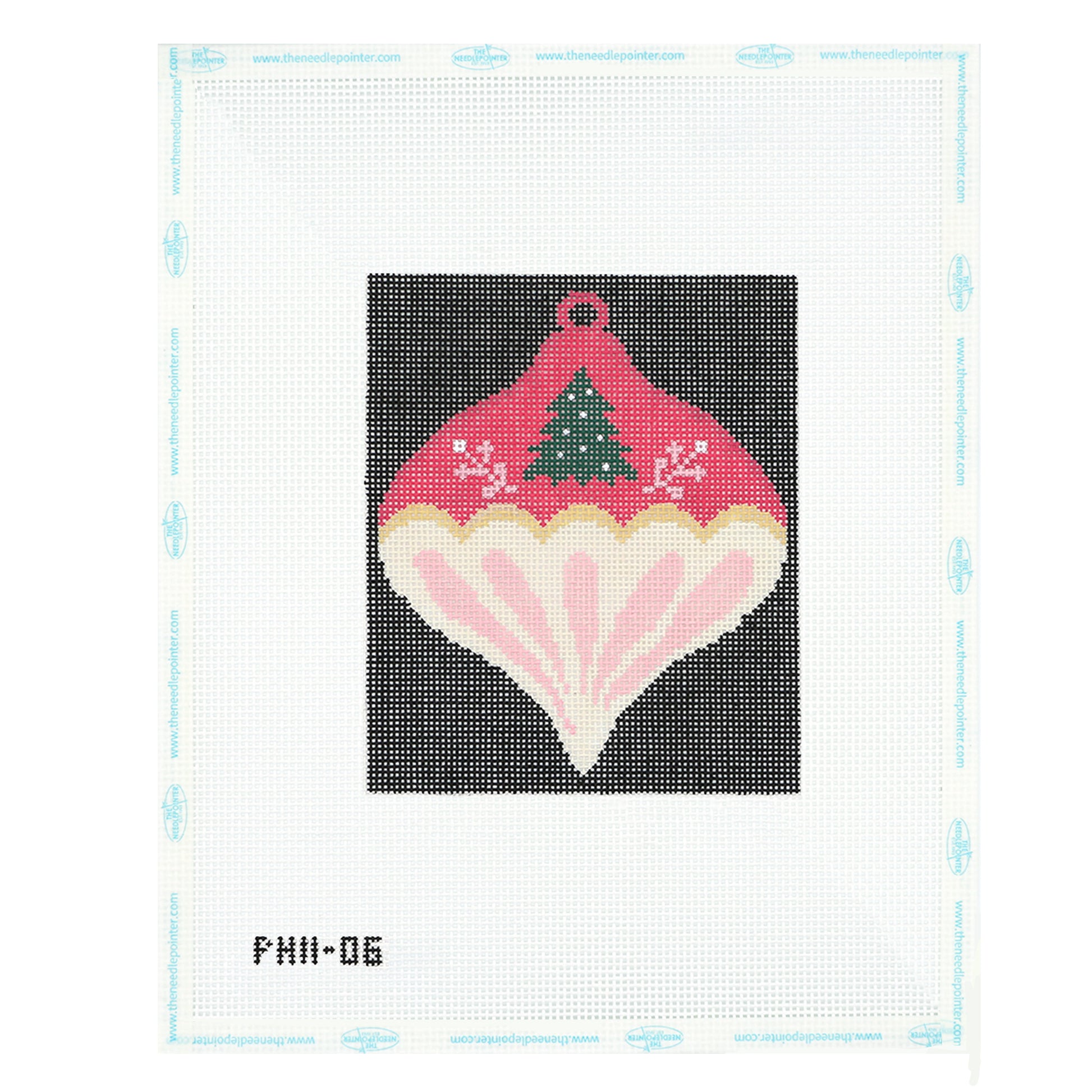 Pink Christmas Ball with Christmas Tree