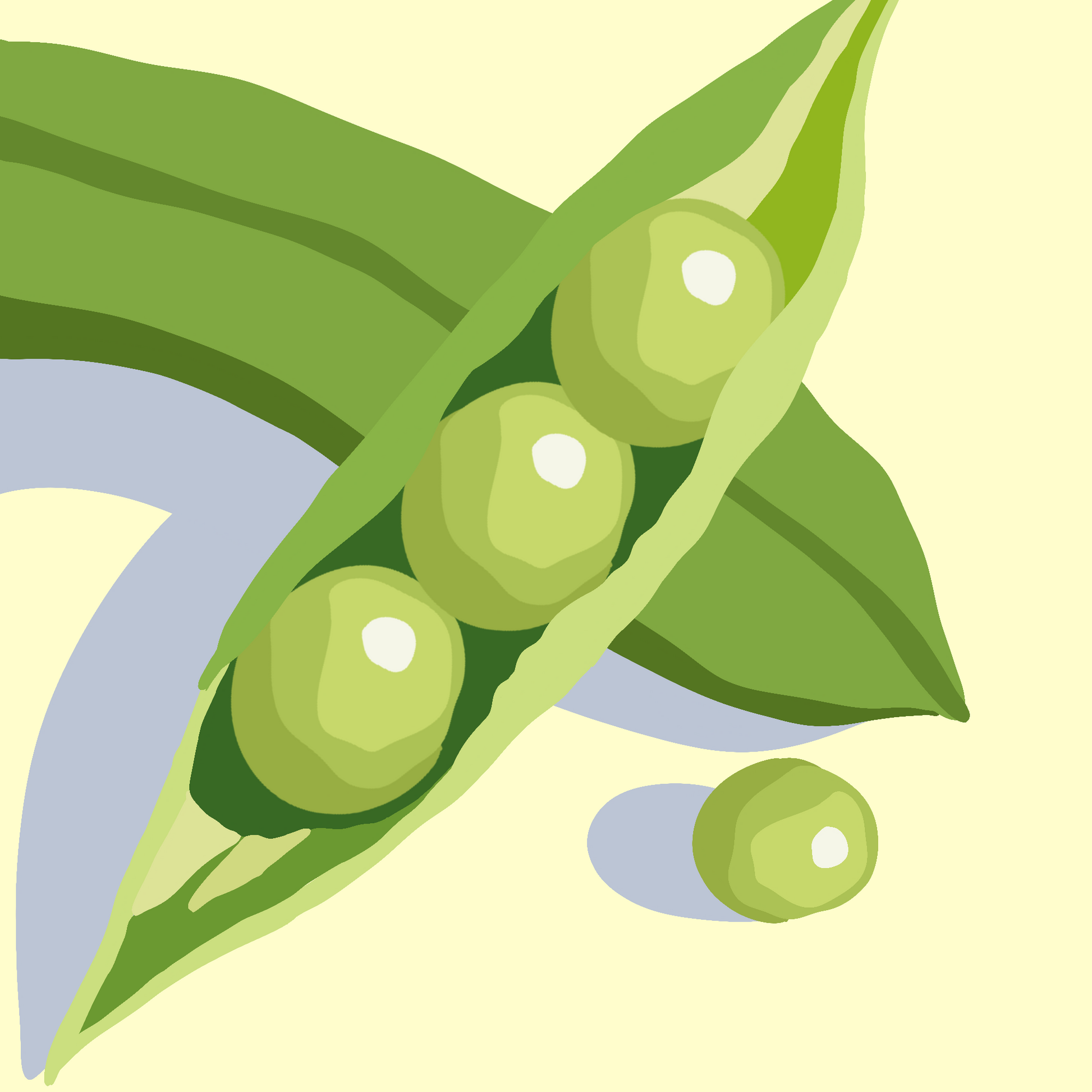 Green Peas Illustration