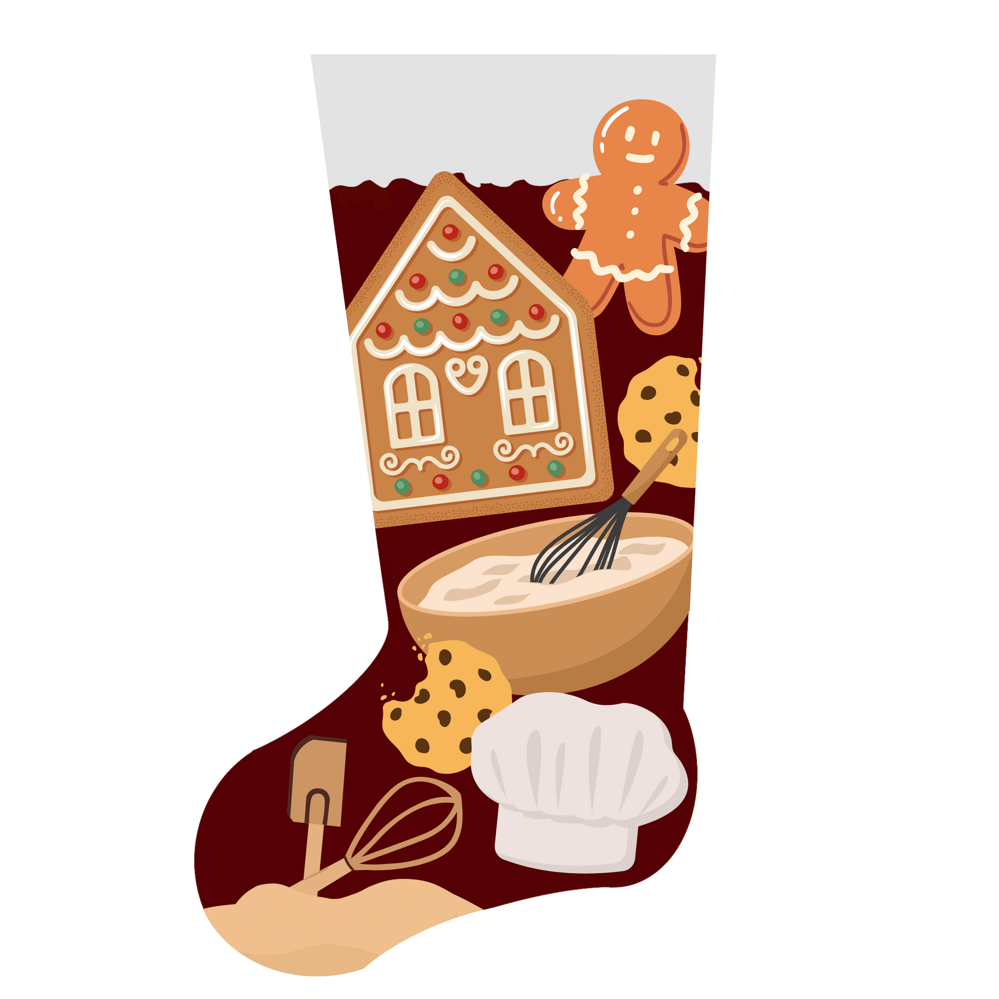 Christmas Stocking - Christmas Cooking Theme