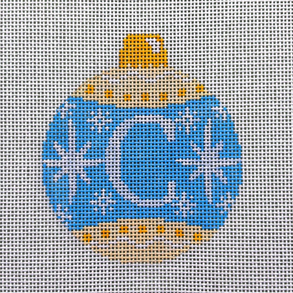 Ornament - Snow Flakes Christmas Ball (Letter C)