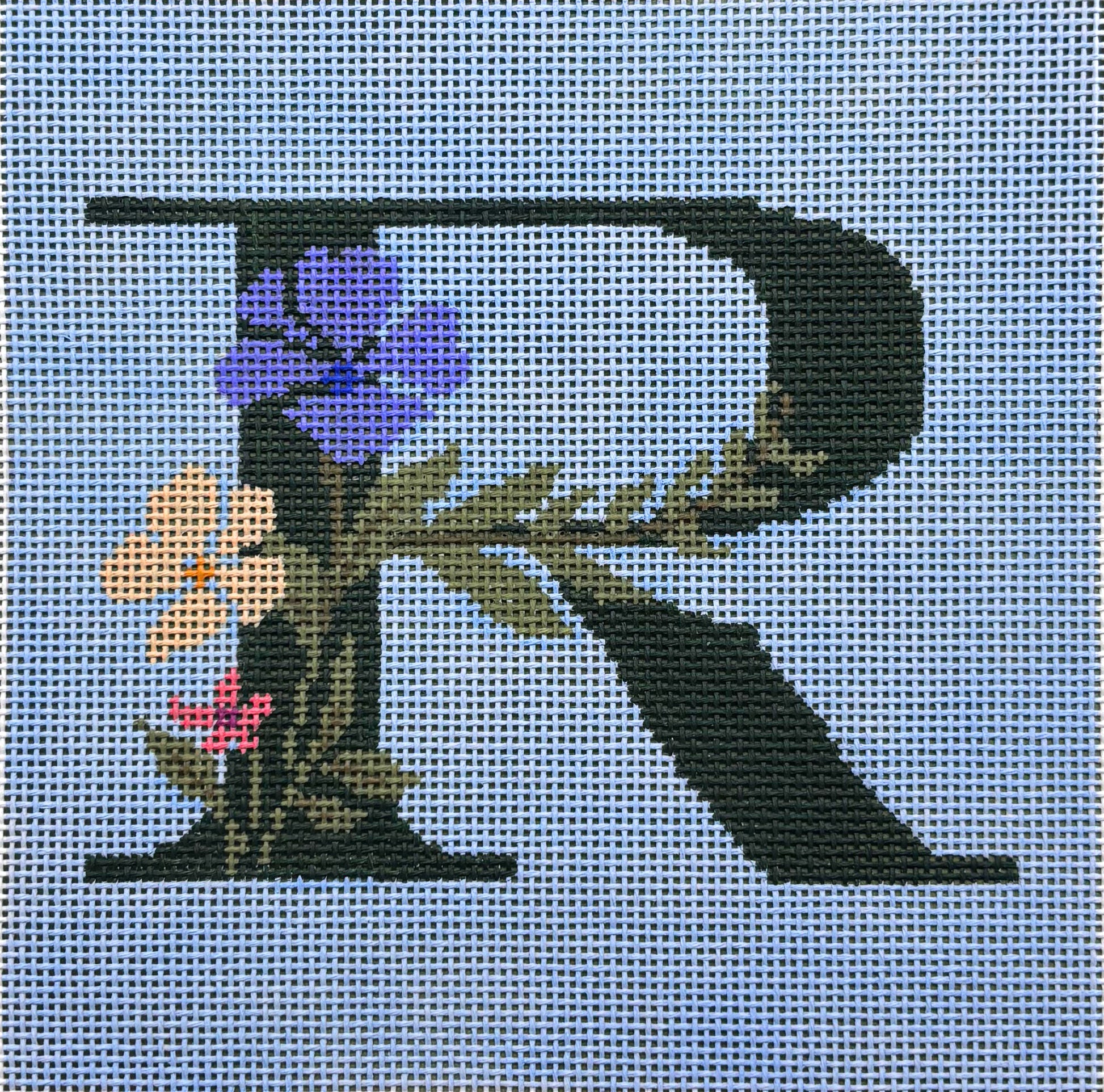 Floral Letter R