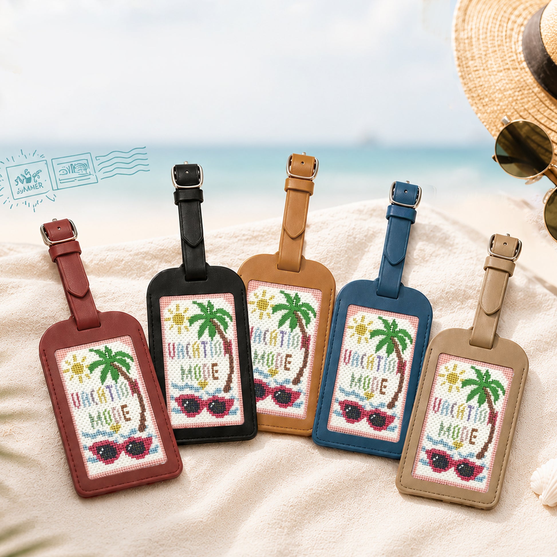 Summer Vacation Luggage Tag