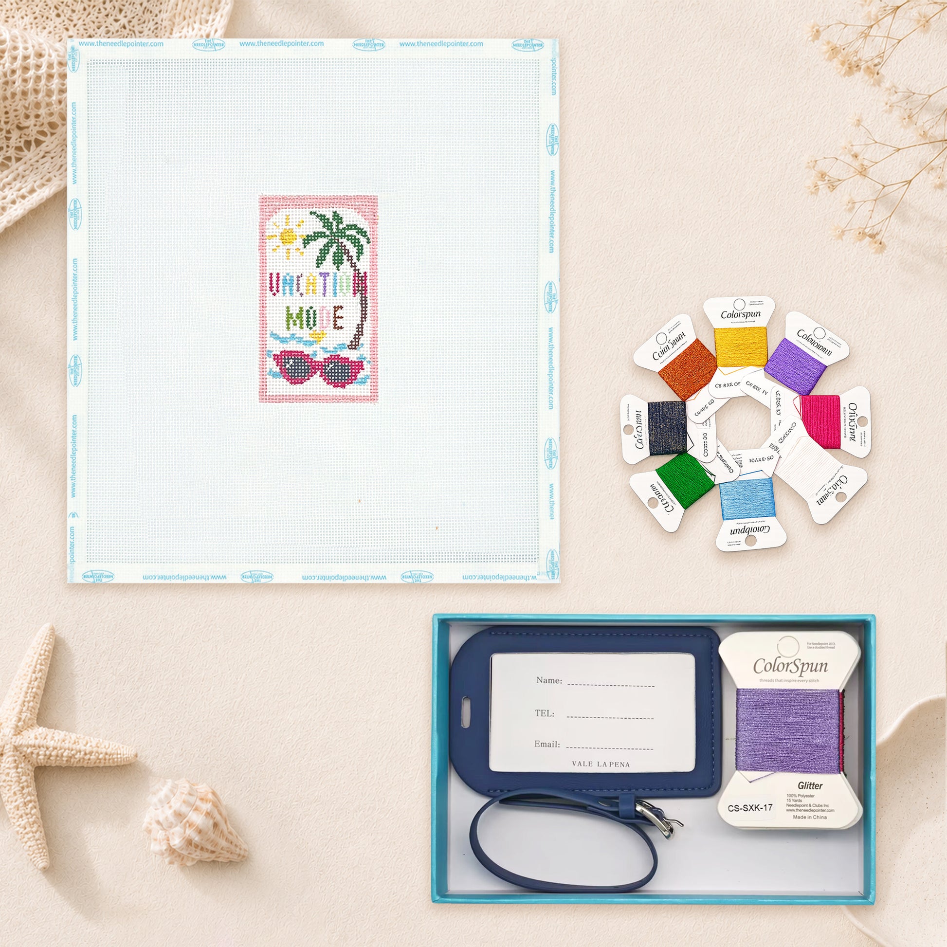 Summer Vacation Luggage Tag