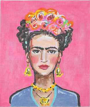 Maren Devine - Frida Kahlo on Hot Pink