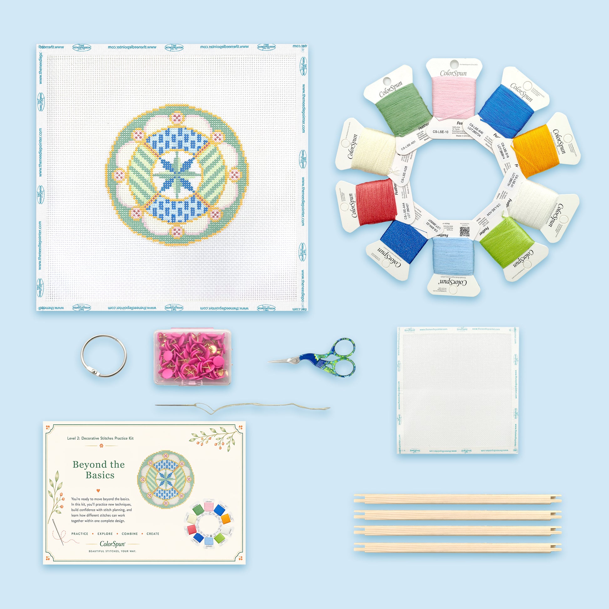 Level 2: Decorative Stitches Practice Kit