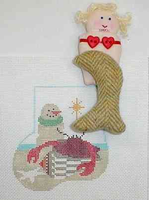 Mini Sock with Insert - Beach w/Mermaid