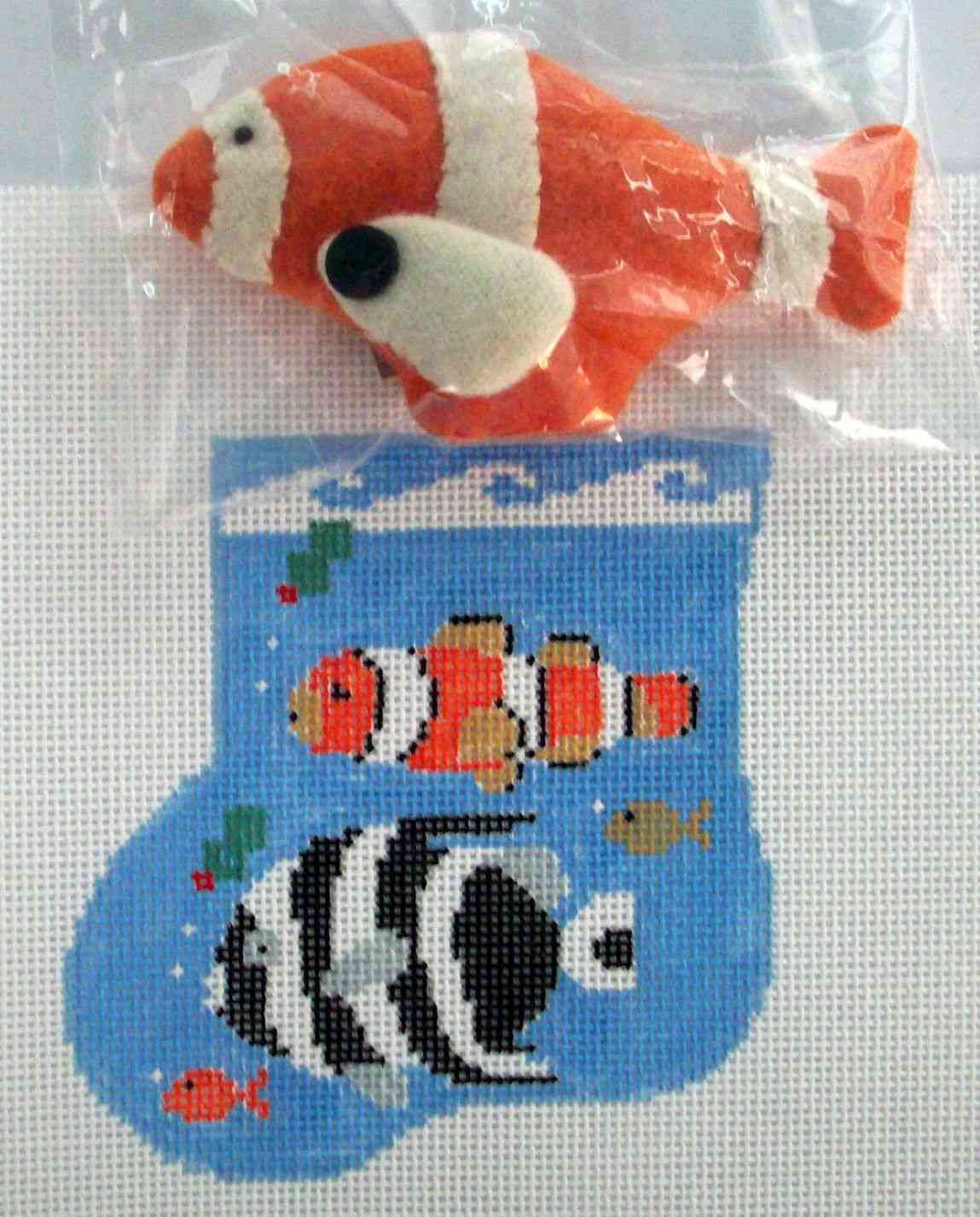 Mini-sock with Insert - Clown Fish with Fish