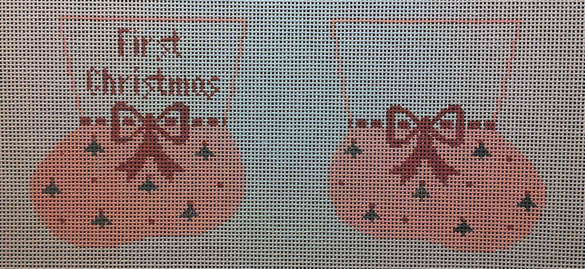 Baby Booties - First Christmas - Girl