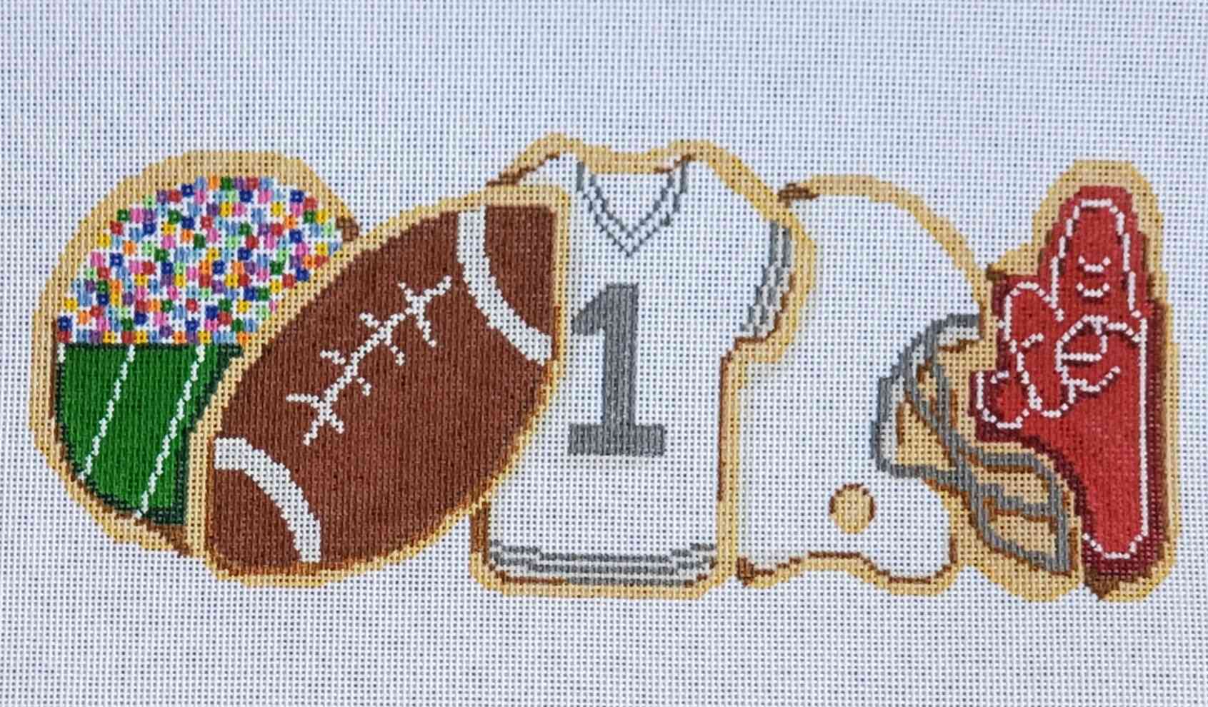 Football Cookies Row