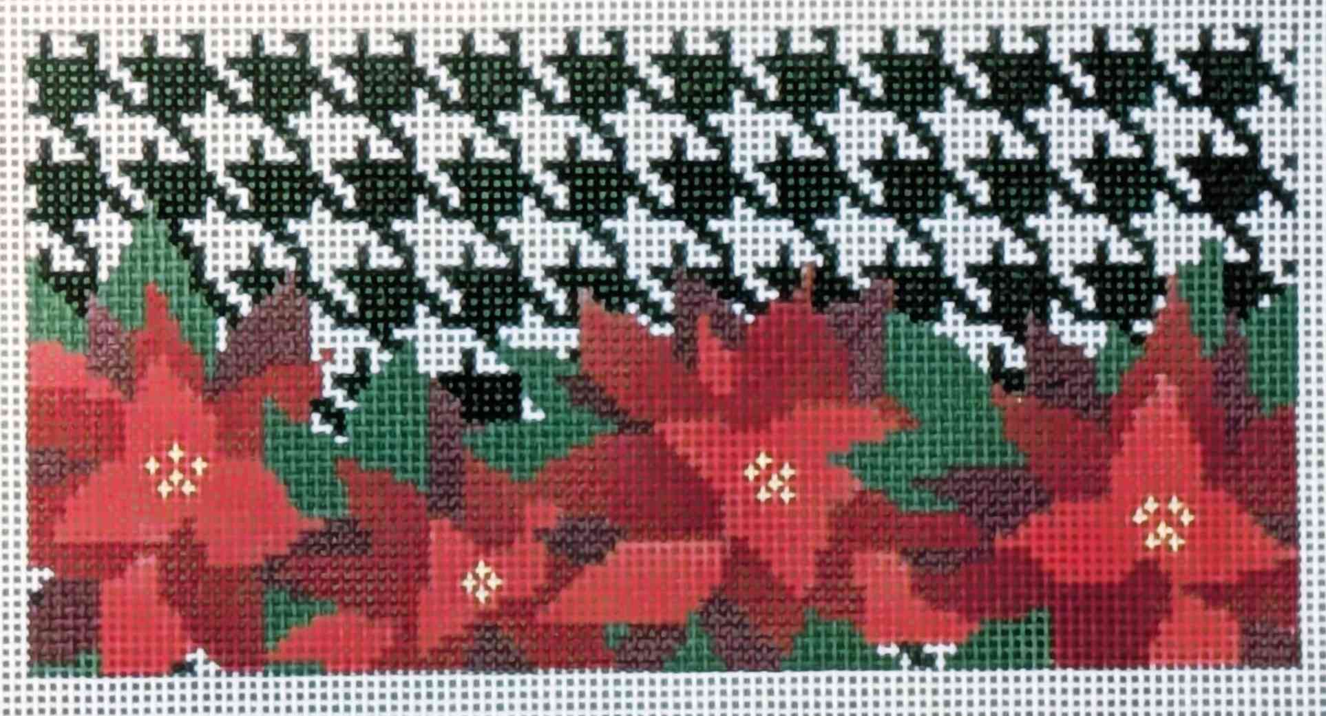 Houndstooth Poinsettia Clutch Insert