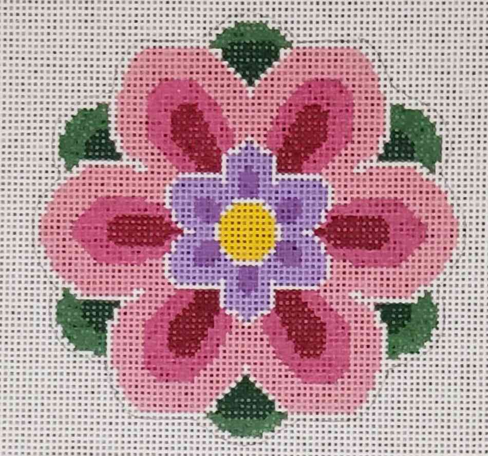 Geometric Flower Insert Pink