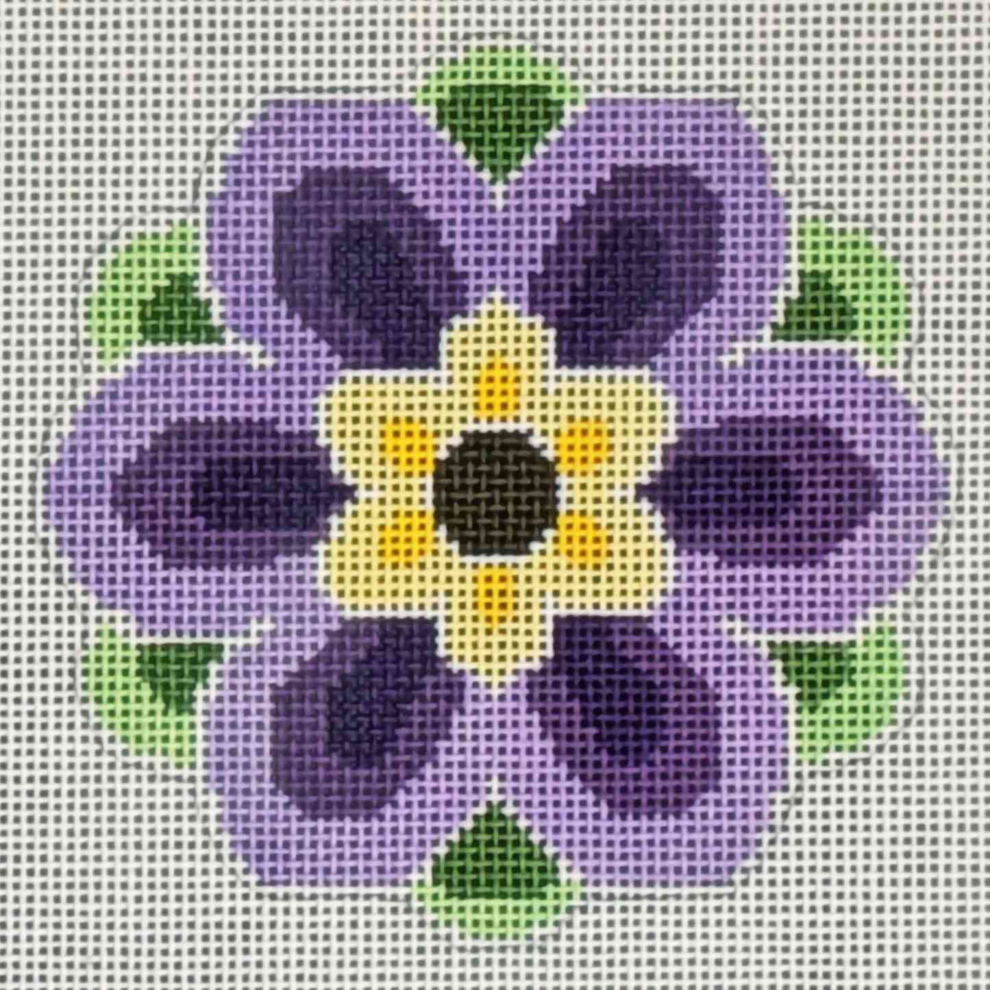 Geometric Flower Insert Purple
