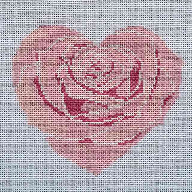 Rose Heart large pink