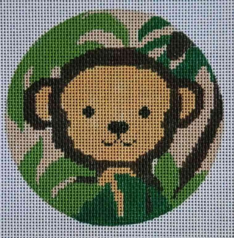 Monkey Ornament Round