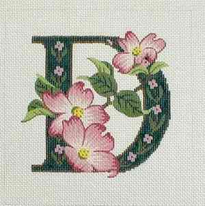 Alphabet Floral - D - Dogwood