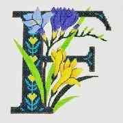 Alphabet Floral - F - Freesia