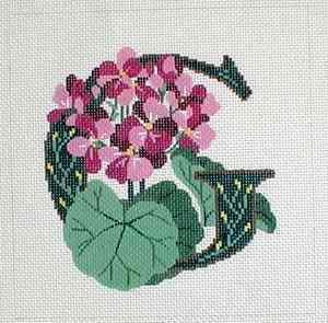 Alphabet Floral - G - Geranium