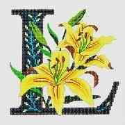Alphabet Floral - L - Lily