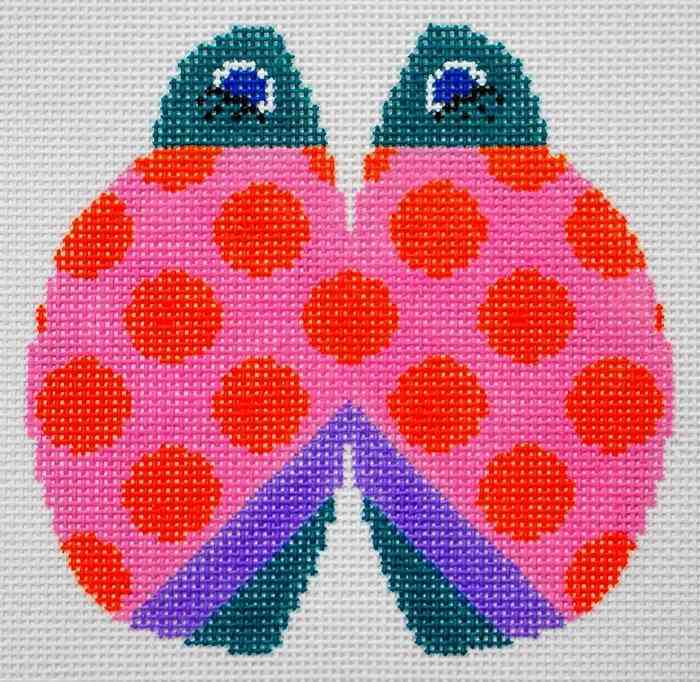 Petite Lady Bug -  Orange Dots