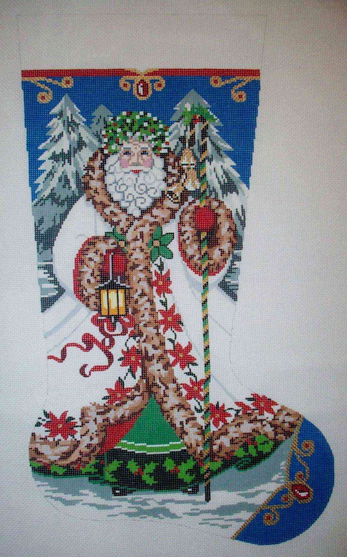 Stocking - Elegant Santa