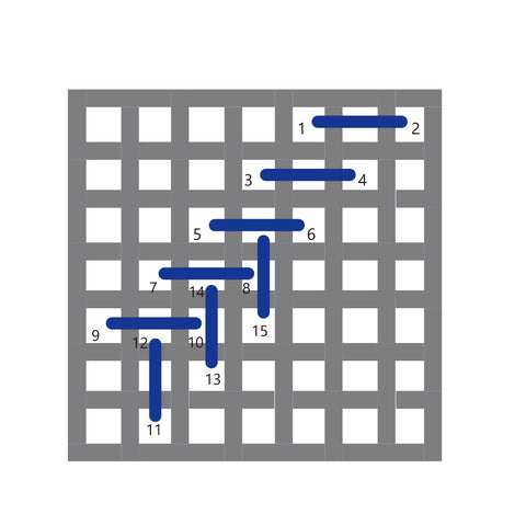 Linen 1 stitch diagram