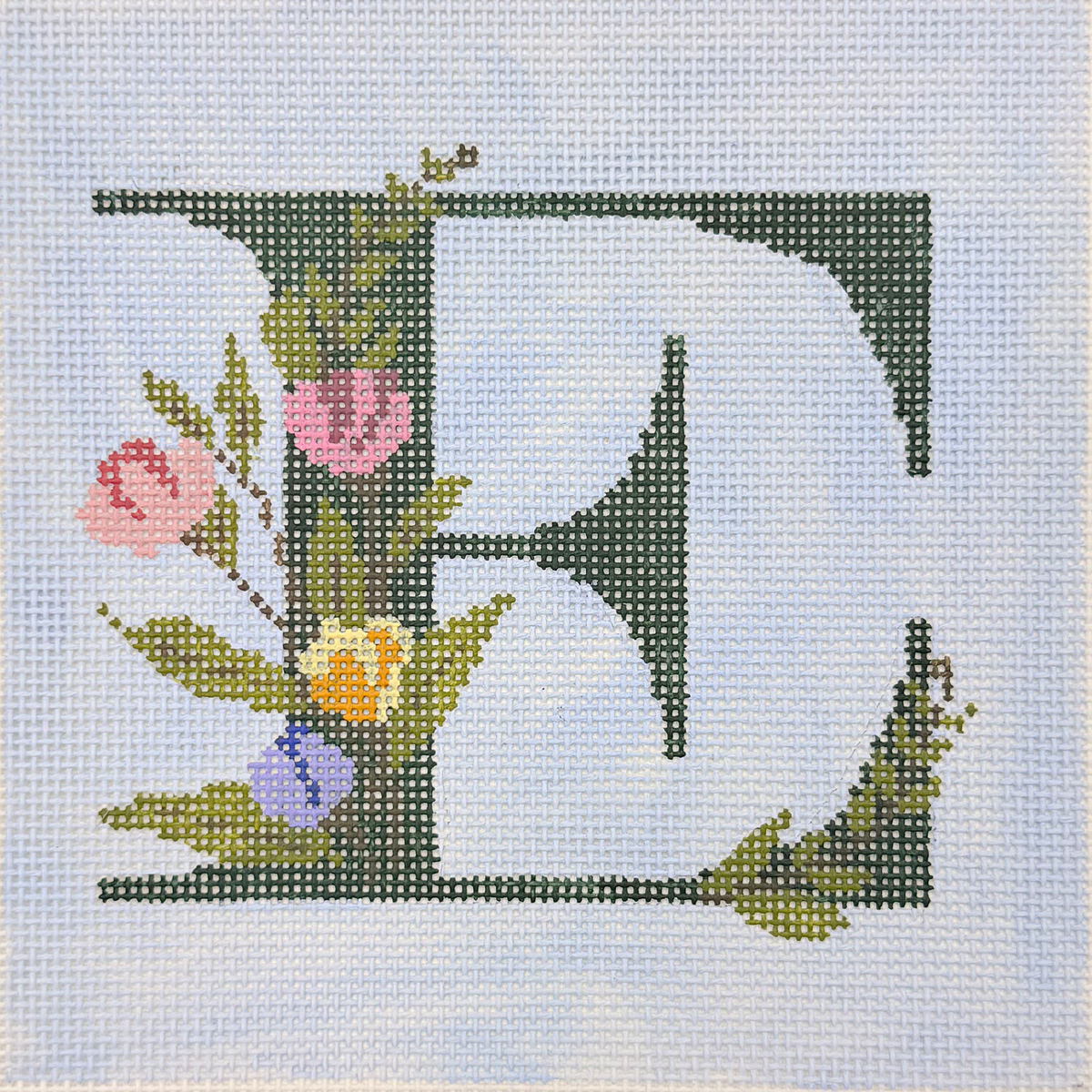 Floral Letter E