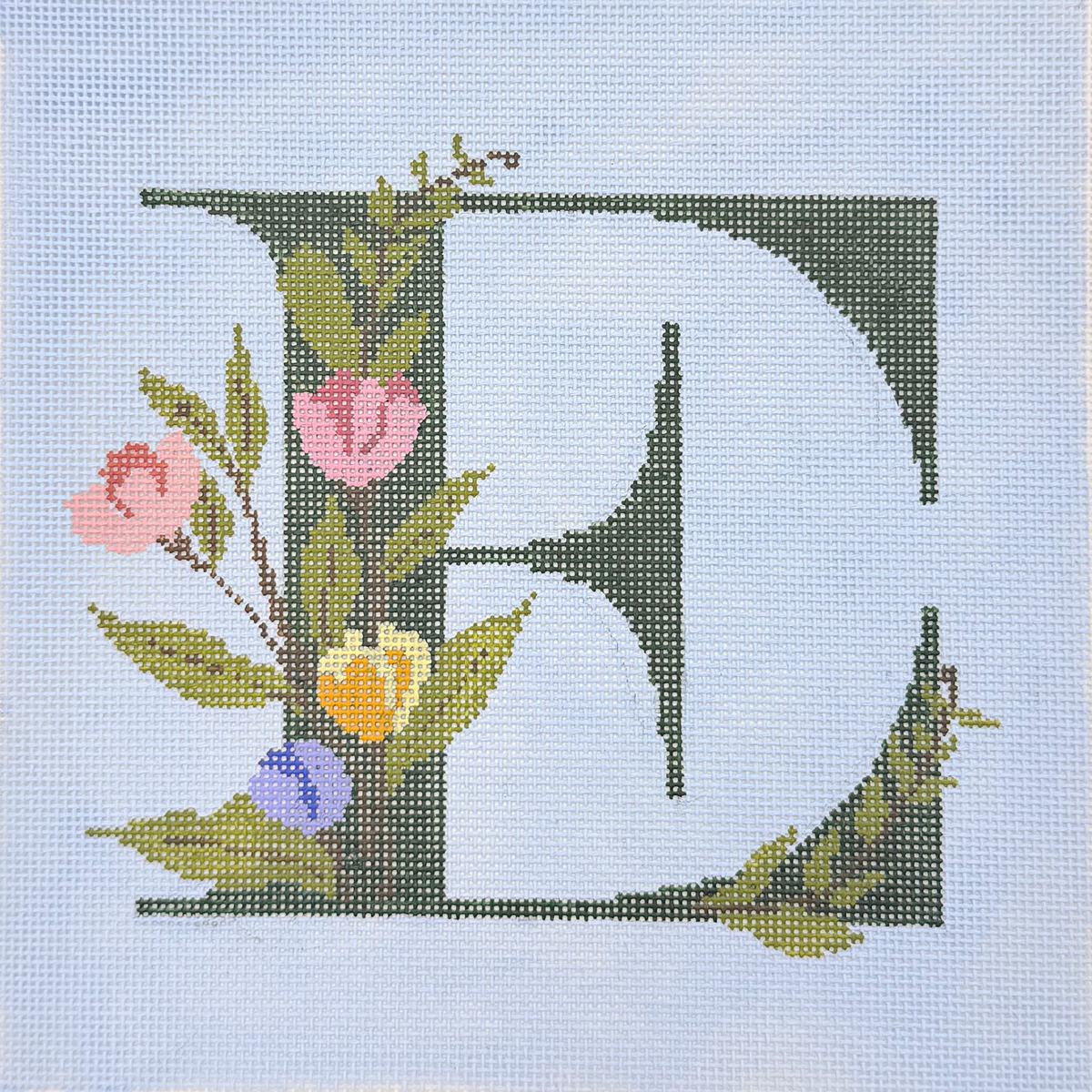 Floral Letter E