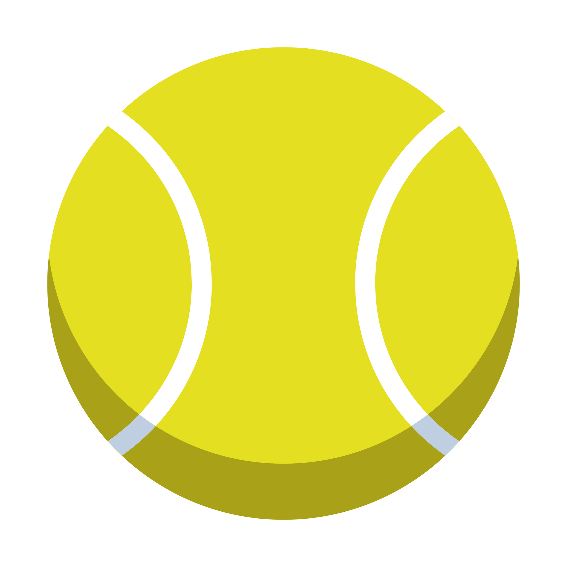Yellow Tennis Ball Icon