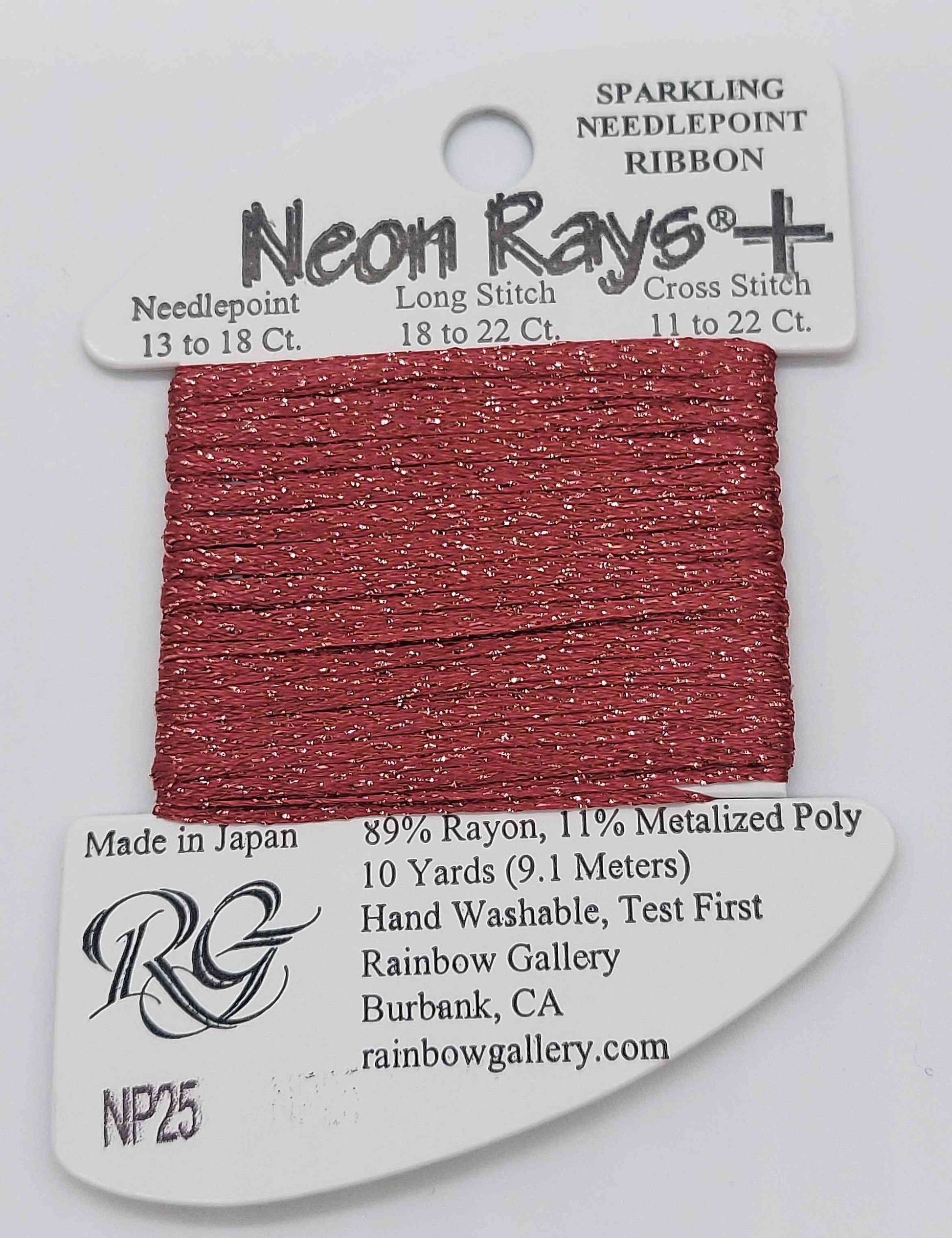 Neon Ray Plus -  Assorted Colors - NP25-Brick Red