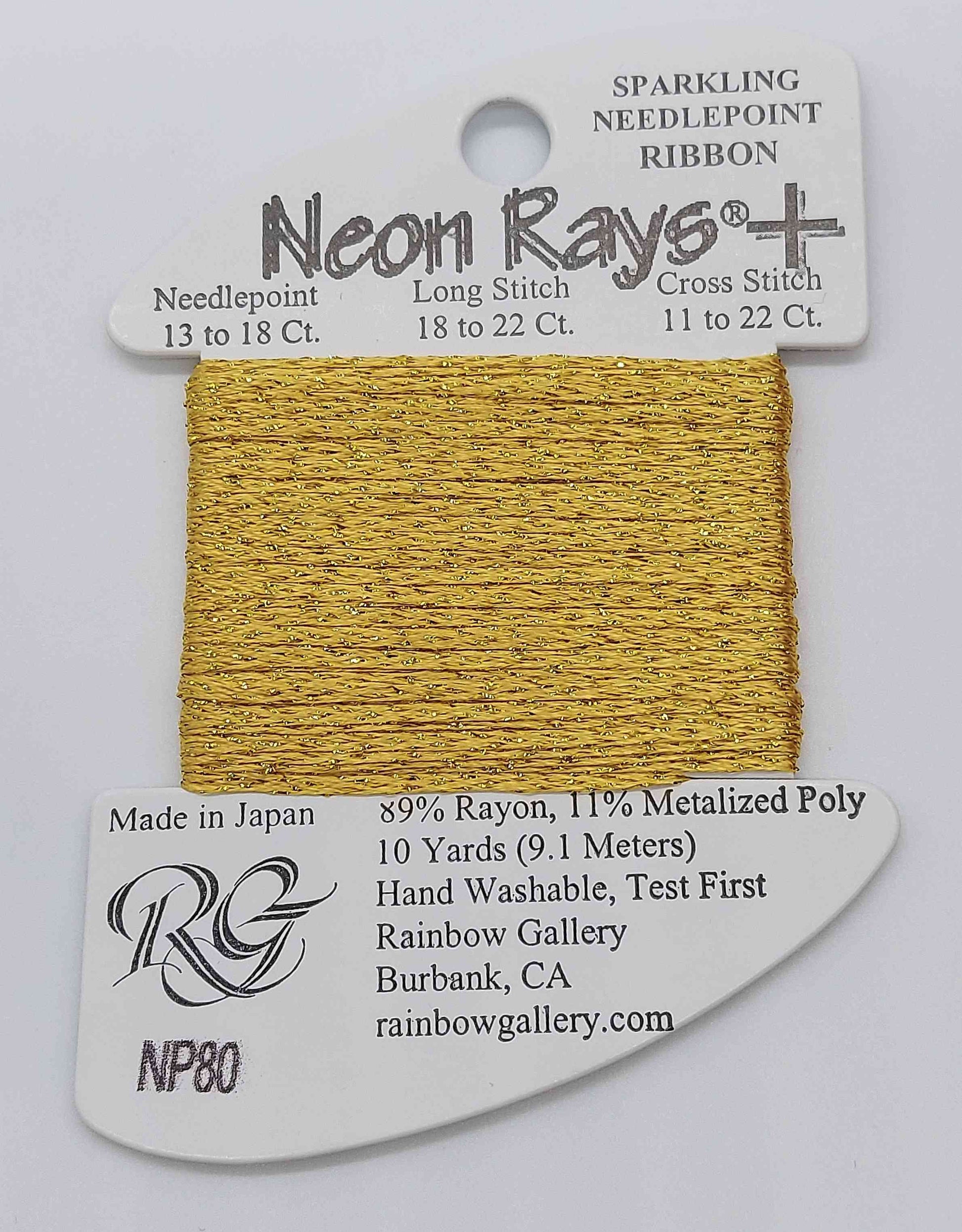 Neon Ray Plus -  Assorted Colors - NP80-GOLD