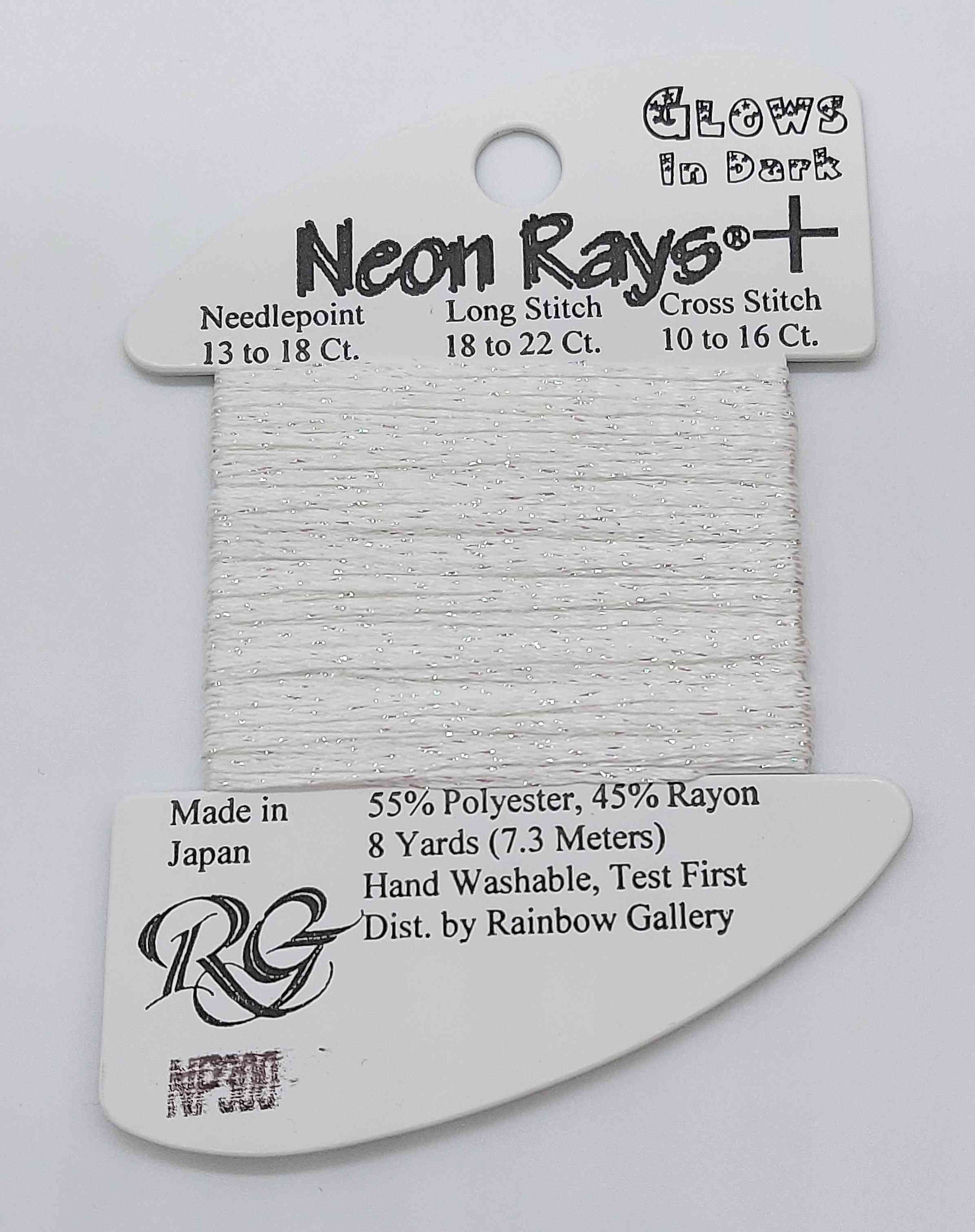 Neon Ray Plus -  Assorted Colors - NP300-WHITE GLOW IN DARK